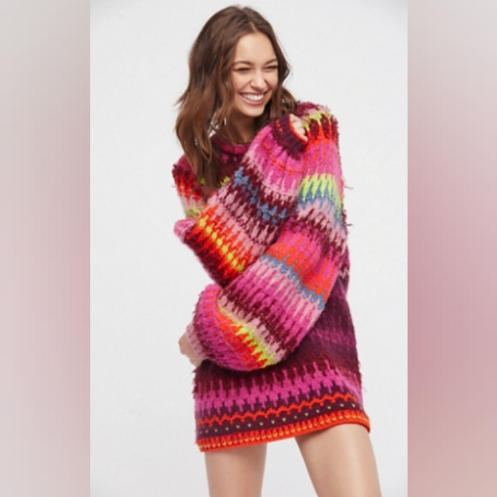 Free People Castles in the Sky Sweater Large